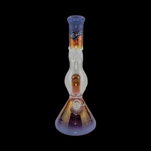 45x5 Skinny Artistic Wrapped Color Zong (1 Kink Beaker with Perk and Gold Shown)