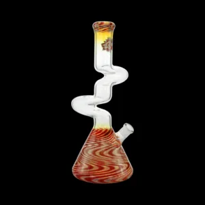Worked Color Zong With Fuming (2 kink Beaker Shown)